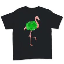 Load image into Gallery viewer, St Patrick&#39;s Day Flamingo Shamrock Green Pink Tropical Summer Animals
