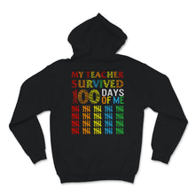 Load image into Gallery viewer, 100 Days Of School Shirt For Students My Teacher Survived 100 Days Of
