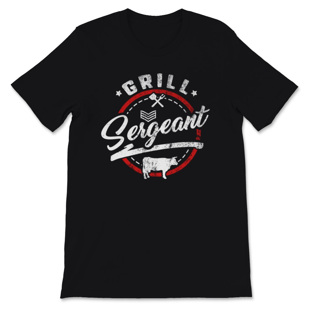 Funny Meat Smoking Matching Shirts Grill Sergeant Pitmaster BBQ