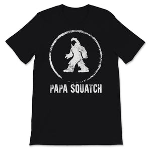 Father's Day Shirt Mens Papa squatch Sasquatch Bigfoot Lover Funny