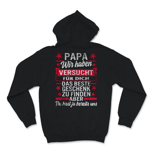 Vater und Sohn Papa Tshirt Versucht Fur Beste Geschenk Zu Finden Aber