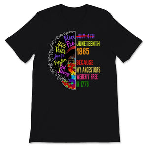 Juneteenth Shirt, Black Women Gift, Natural Hair Afro Word Art, Afro