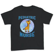 Load image into Gallery viewer, Pediatric Nurse Shirt, Cute Giraffe Lover, Gift For Women, PEDS Nurse
