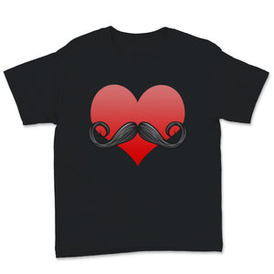 Mustache Love Heart Valentines Day Beard Men Funny Sexual Boyfriend