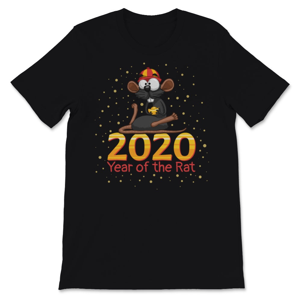 2020 Year of The Rat Happy Chinese New Year Cute Rat Wearing Chinese