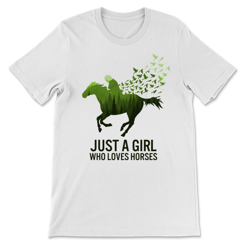 Just A Girl Who Loves Horses Horse Riding Women Equestrian Nature