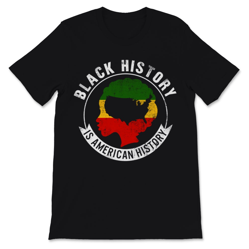 Black History Month Is American Shirt Gift Women United States Red