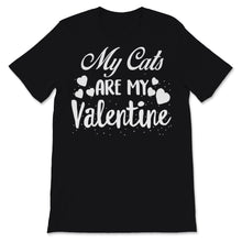 Load image into Gallery viewer, Valentines Day Kids Red Shirt My Cats Are My Valentine Funny Cat Mom
