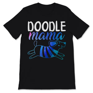 Womens Doodle Mama Shirt Cute Gift for Goldendoodle Dog Mom Fur Mama