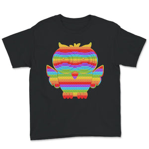 Owl Lover Shirt, Kids Pop It Fidget Lover, ADHD Awareness Gift,