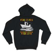 Load image into Gallery viewer, Tee shirt peche pere et fils pecheur homme carpe humour mon fils
