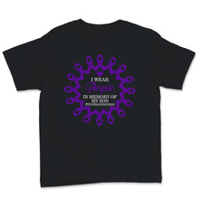 Load image into Gallery viewer, I Wear Purple In Memory Of My Son Overdose Awareness Circle Purple
