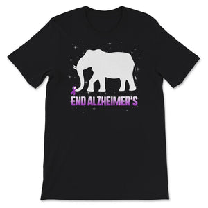 Alzheimer's  Awareness Shirt, End Alzheimer's Elephant, Dementia