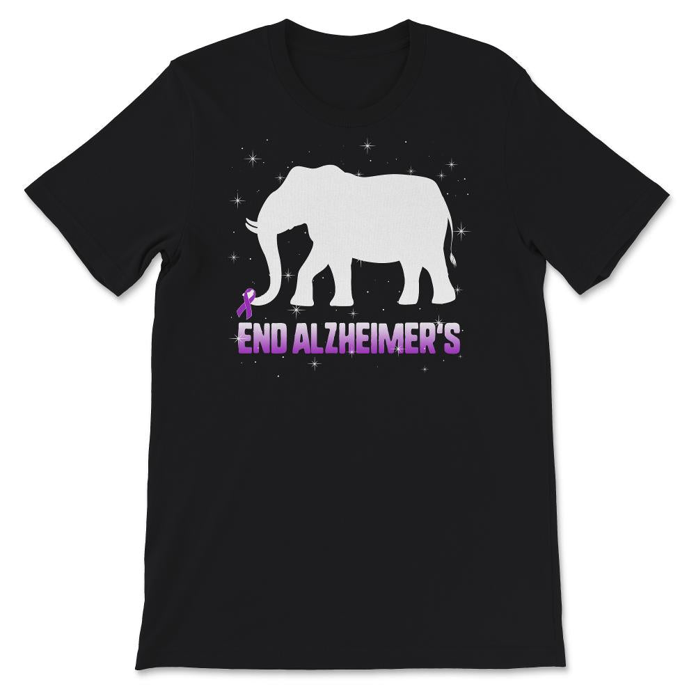 Alzheimer's  Awareness Shirt, End Alzheimer's Elephant, Dementia