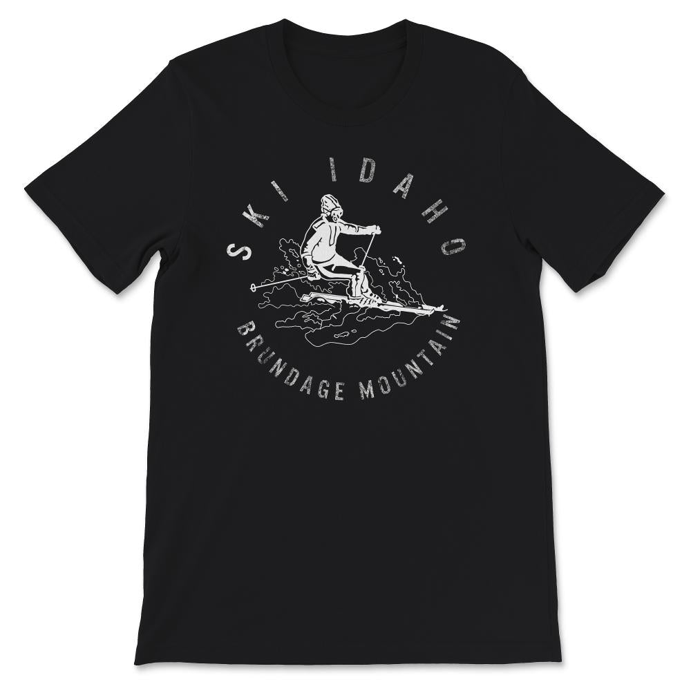 Ski Idaho Shirt, Brundage Mountain, Cool Distressed Skiing Gift,