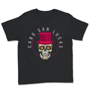 Cabo San Lucas Shirt, Sugar Skull & Hat Souvenir Gift, Cabo San Lucas