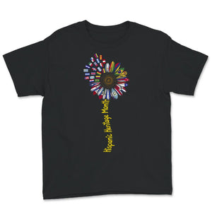 National Hispanic Heritage Month Shirt, Sunflower Petals Latino