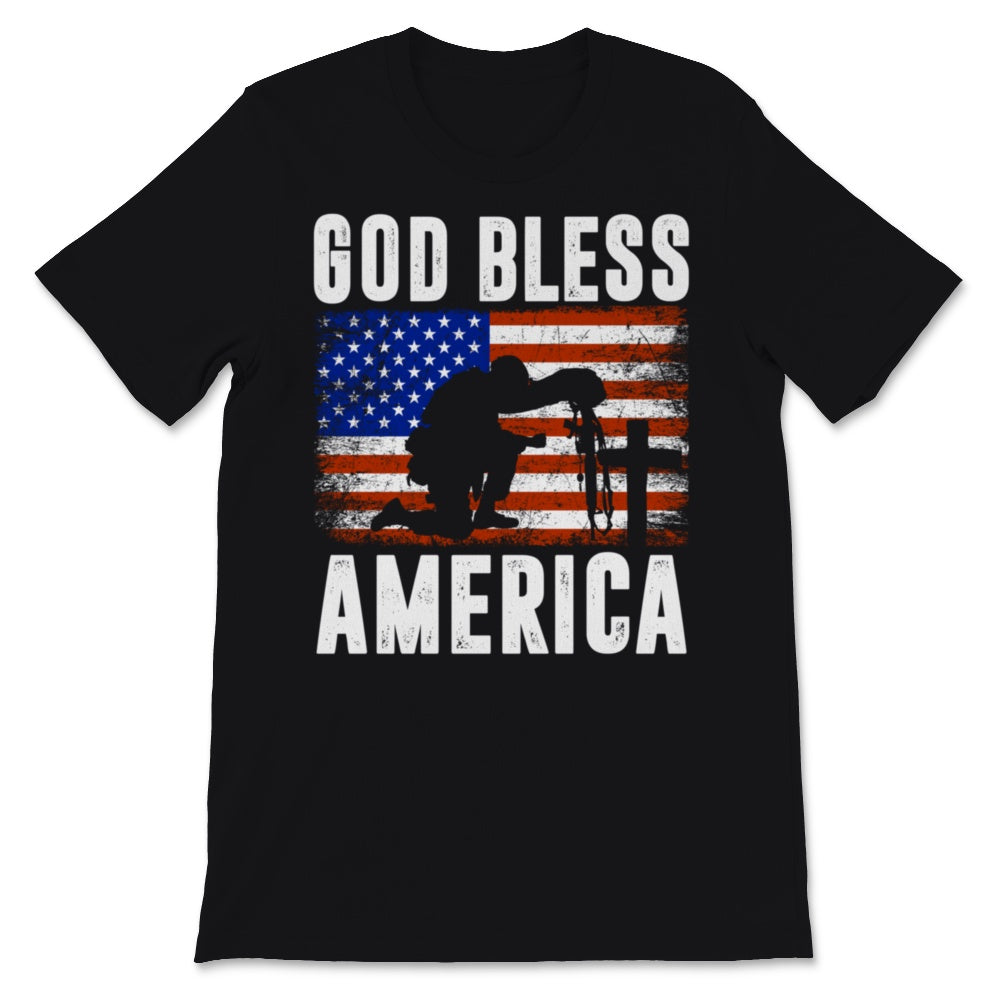 God Bless America USA American Flag 4th of July Patriotic Veteran