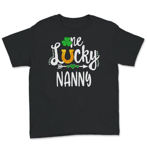 St Patricks Day Shirt, One Lucky Nanny, Grandma, st paddys day shirt,