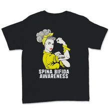 Load image into Gallery viewer, Spina Bifida Awareness Her Fight Is My Fight Strong Woman Yellow
