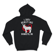 Load image into Gallery viewer, Donkey Shirt I Just Really Like Donkeys Ok Animal Lover Outfit
