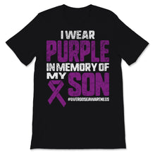 Load image into Gallery viewer, I Wear Purple In Memory Of My Son Overdose Awareness Purple Ribbon
