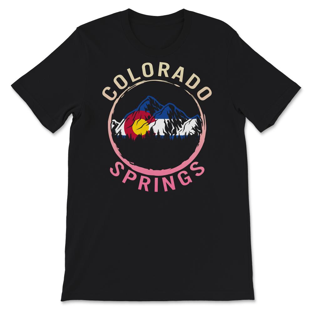 Colorado Springs Flag Shirt, Colorado Springs Mountain Gift, Colorado