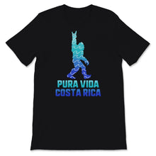 Load image into Gallery viewer, Pura Vida Costa Rica Shirt, Surfing Tee, Shaka Sign Bigfoot Lover
