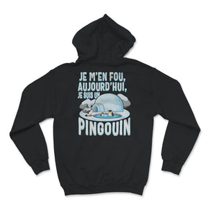 T-shirt Pour Enfants, Je M'en Fou Aujourd'hui Je Suis Un Pingouin