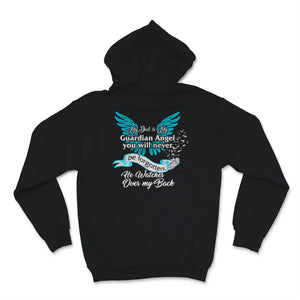 My Dad Is My Guardian Angel Shirt He Watches Over My Back Father
