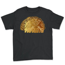 Load image into Gallery viewer, Papacito Mexican Taco Cactus Sombrero Cinco de Mayo Tacos Food Lover - Youth Tee - Black
