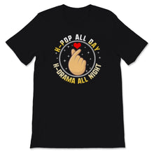 Load image into Gallery viewer, Kpop Shirt, Kdrama Lover, K-pop All Day K-drama All Night Tshirt,
