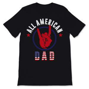 All American Dad 4th of July Father's Day America USA Flag Men Daddy