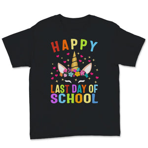 Happy Last Day of School Cute Unicorn Colorful Gift for Girls