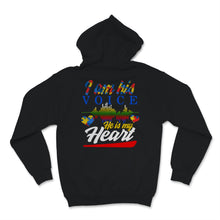 Load image into Gallery viewer, I Am His Voice He Is My Heart Shirt Autism Awareness Gift Hearts
