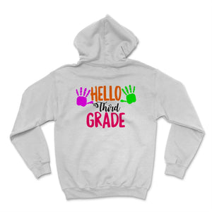 Hello Third Grade Student Teacher Colorful Hands Back To School Gift