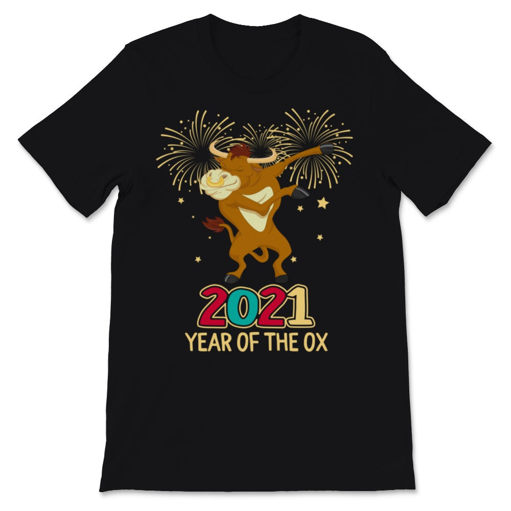 Happy New Year 2021 Year Of The Ox Cute Dabbing Ox Chinese New Year