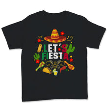 Load image into Gallery viewer, Cinco De Mayo Let&#39;s Fiesta Mexican Flag Party Mexico Hat Cactus Taco
