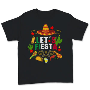 Cinco De Mayo Let's Fiesta Mexican Flag Party Mexico Hat Cactus Taco