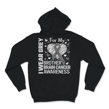 Load image into Gallery viewer, Brain Cancer Awareness I Wear Grey Ribbon For My Brother Warrior
