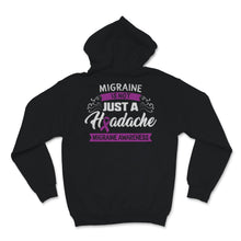 Load image into Gallery viewer, Migraine Awareness Not Just A Headache Purple Ribbon Warrior Gift

