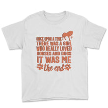 Load image into Gallery viewer, Horse Dog Shirt, Girl Who Love Horse And Dogs, Horseback Riding Gift,

