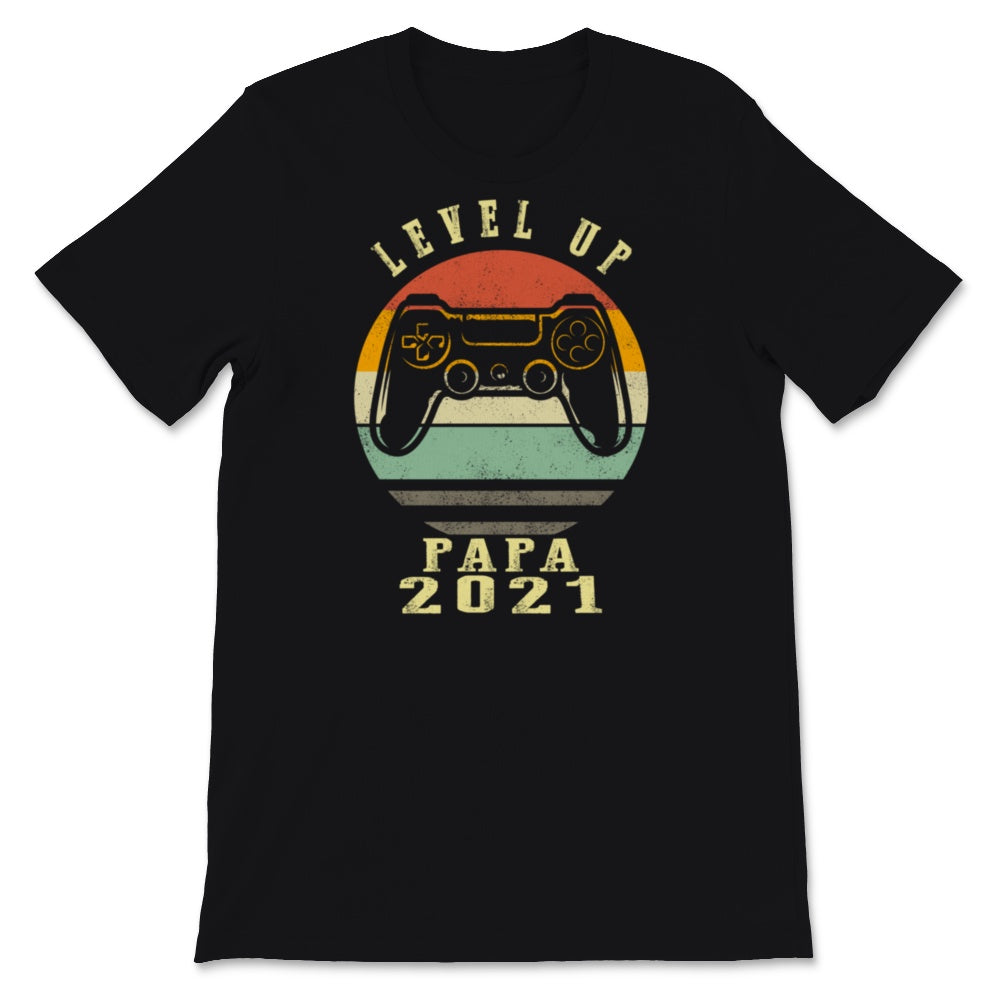 Futur Papa Tee Shirt Idée cadeau annonce grossesse Vintage Level Up