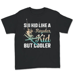 Ski Snowboard Shirt, Ski Kid, Skiing Lover Gift, Snow Mountain Winter