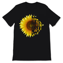 Load image into Gallery viewer, Soon To Be Auntie Est 2021 Best Aunt Shirt Pregnancy Announcement
