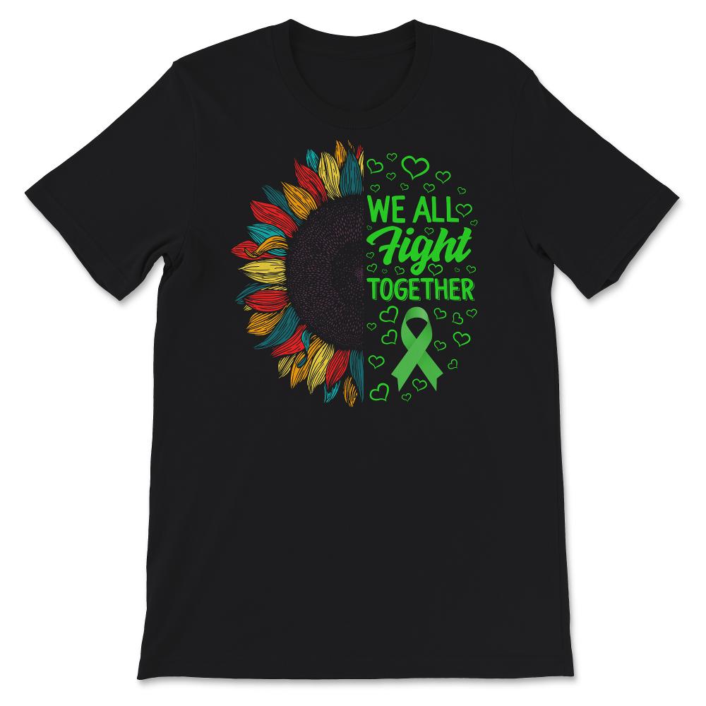 Mental Health Awareness Shirt, We All Fight Together, Green Ribbon,