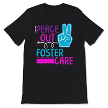 Load image into Gallery viewer, Peace Out Foster Care Shirt, Kids Tshirt, Modern Adoption Day Shirt,
