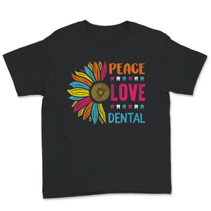 RDH, Peace Love Dental Shirt, Dental T Shirt, Dental Hygienist Gift,