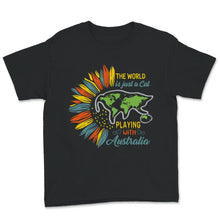 Load image into Gallery viewer, The World Is A Cat Playing With Australia Shirt, Cat Lover, Australia
