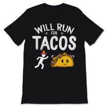 Load image into Gallery viewer, Will Run for Tacos Funny Cinco De Mayo Running Cute Taco Mexican Hat
